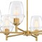 Designers Fountain Summer Jazz 6-Light Brushed Gold Transitional Shaded Chandelier for Dining Rooms D310M-6CH-BG - alternate 5